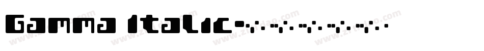 Gamma Italic字体转换